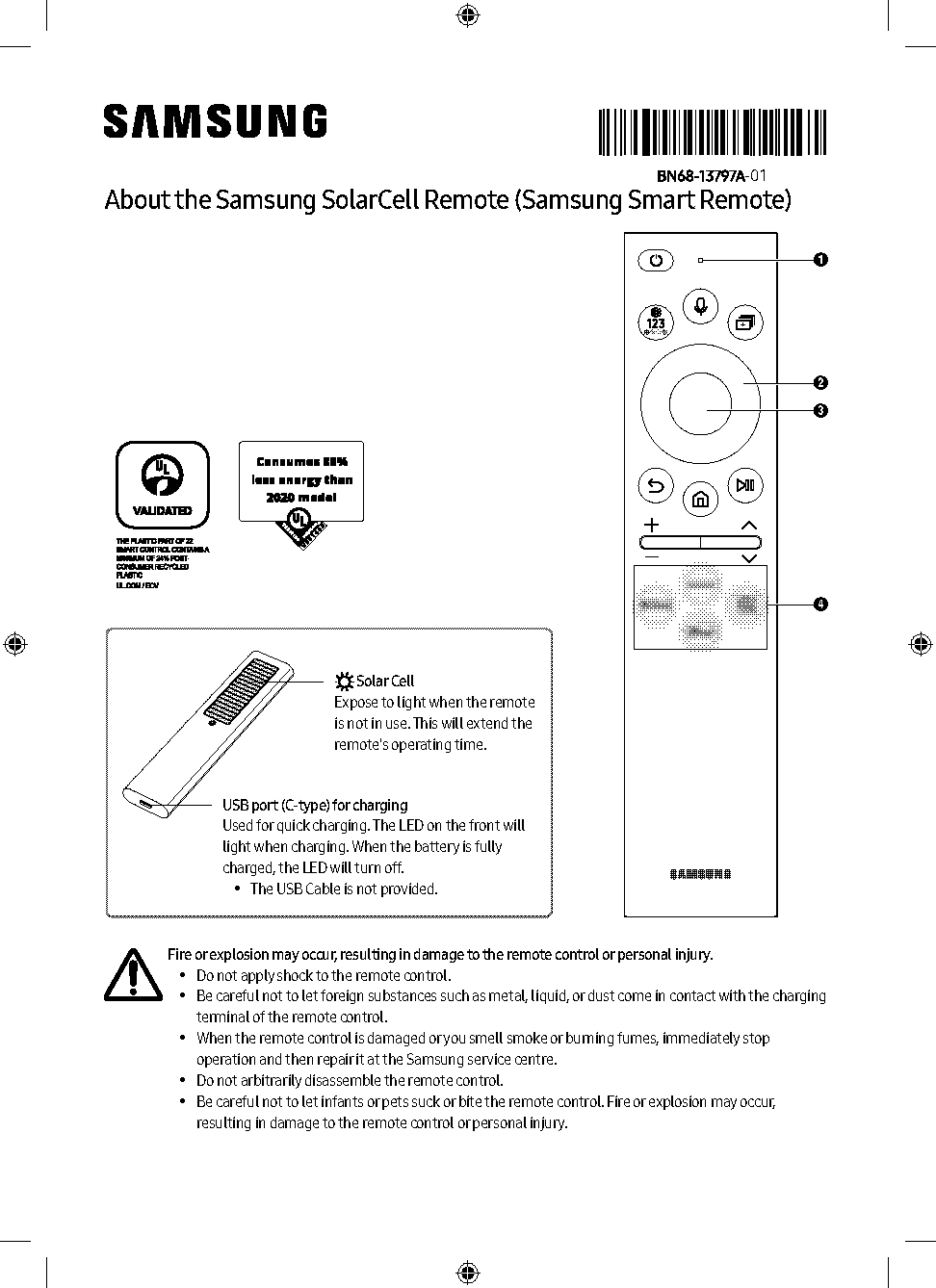 samsung solar remote manual