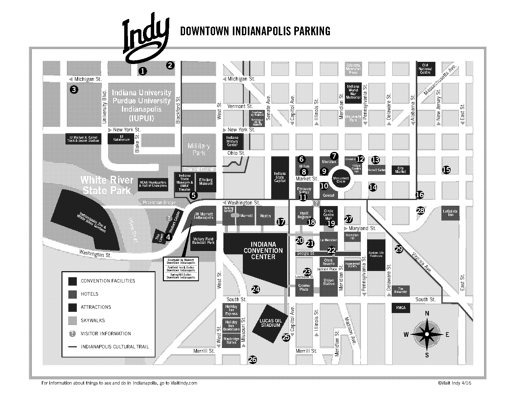 directions to the indiana convention center