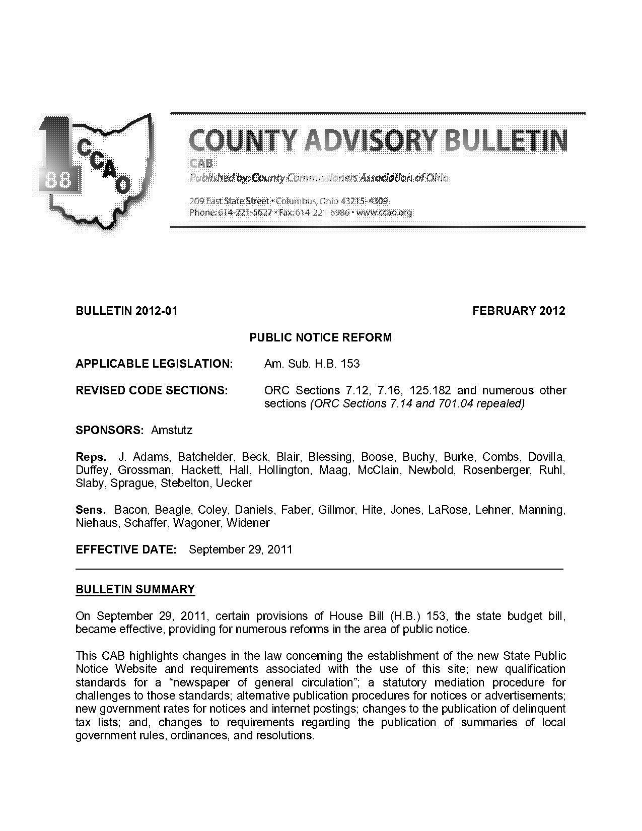 bulletin of public notices