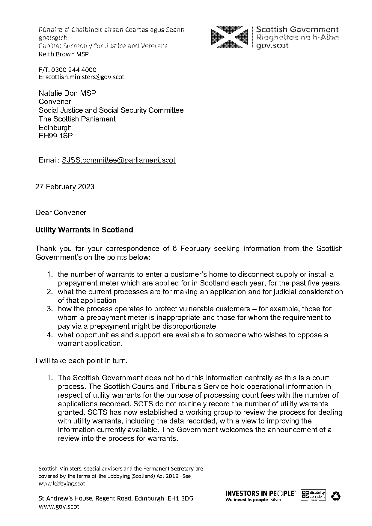 justice of the peace scotland search warrant