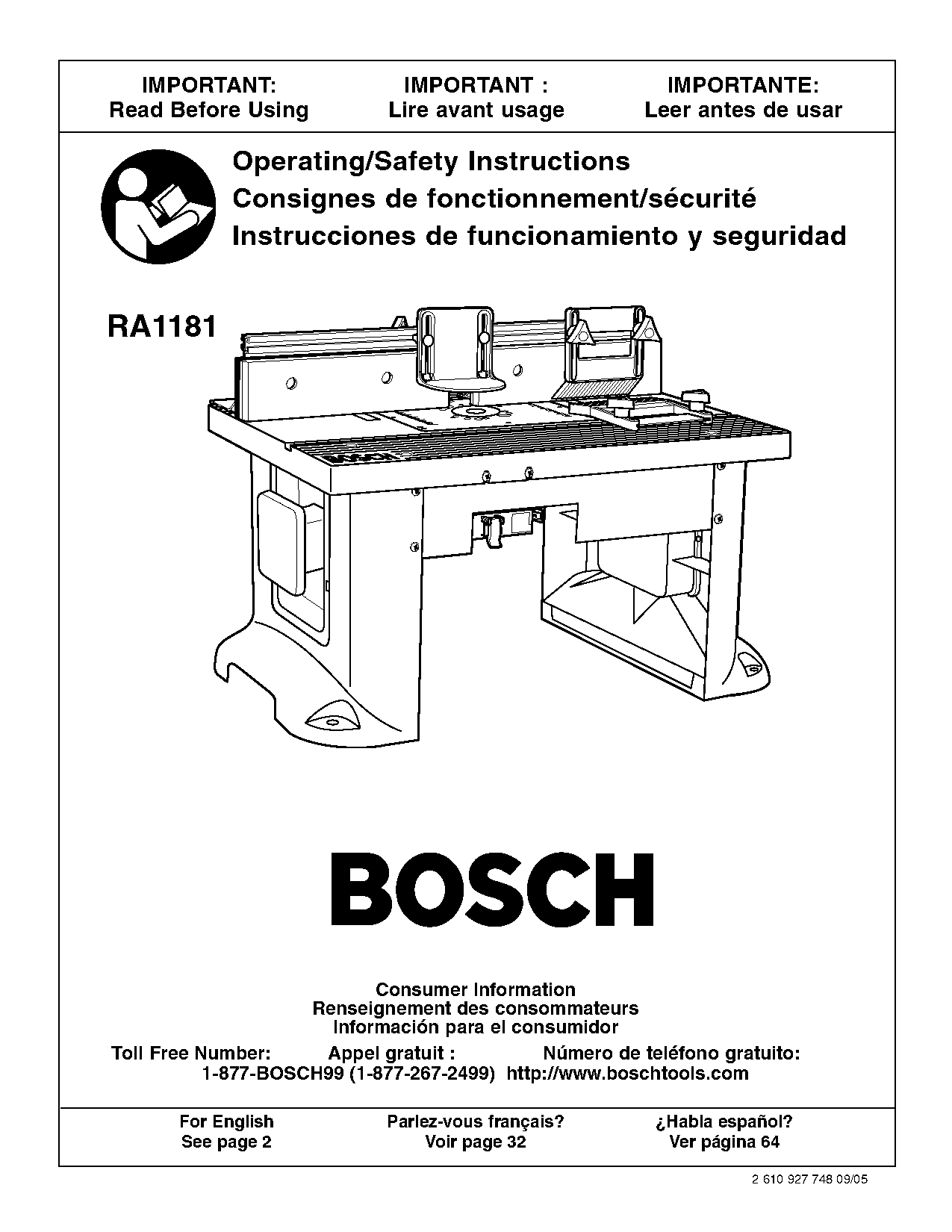 bosch router table being used