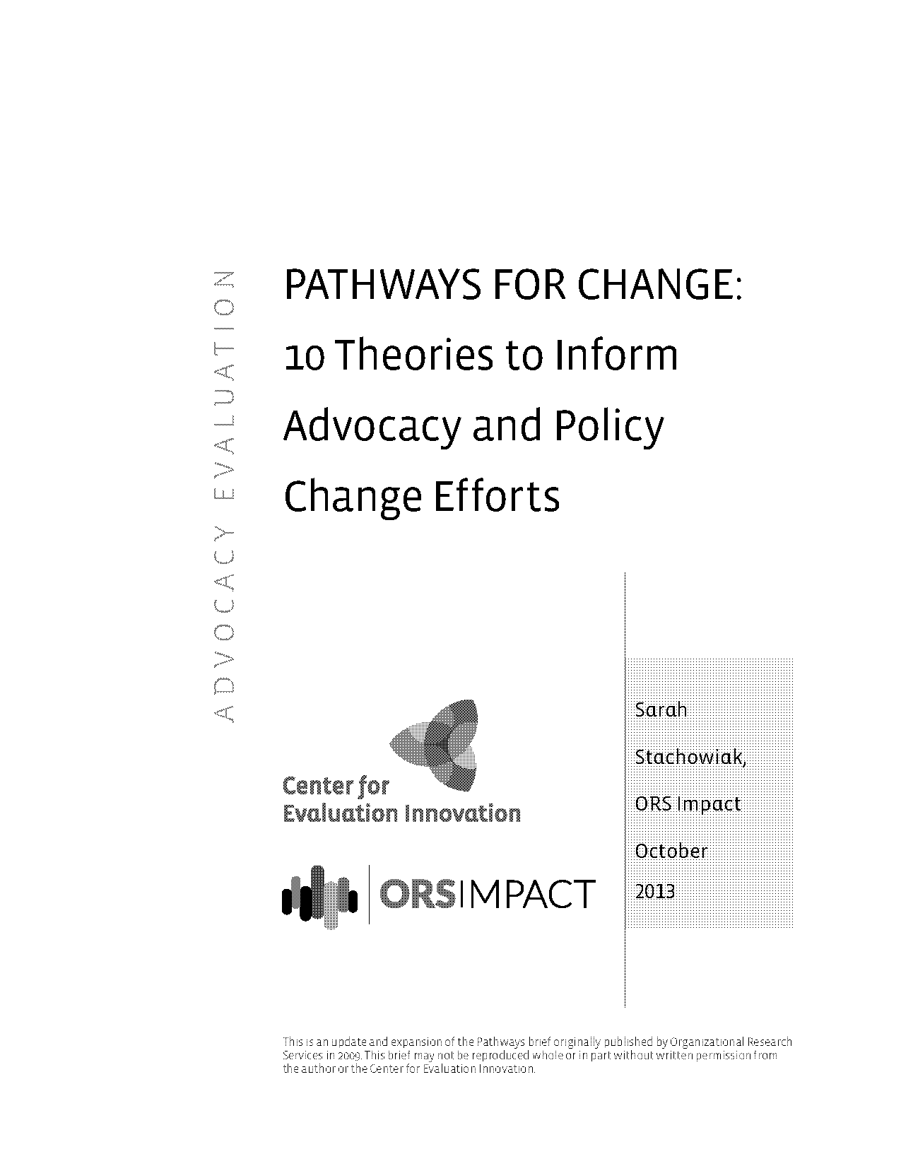 how health behaviorial change theories shape advocacy and pulic policies