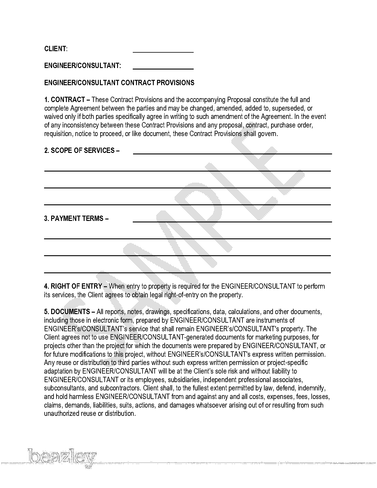 examples of consulting contracts