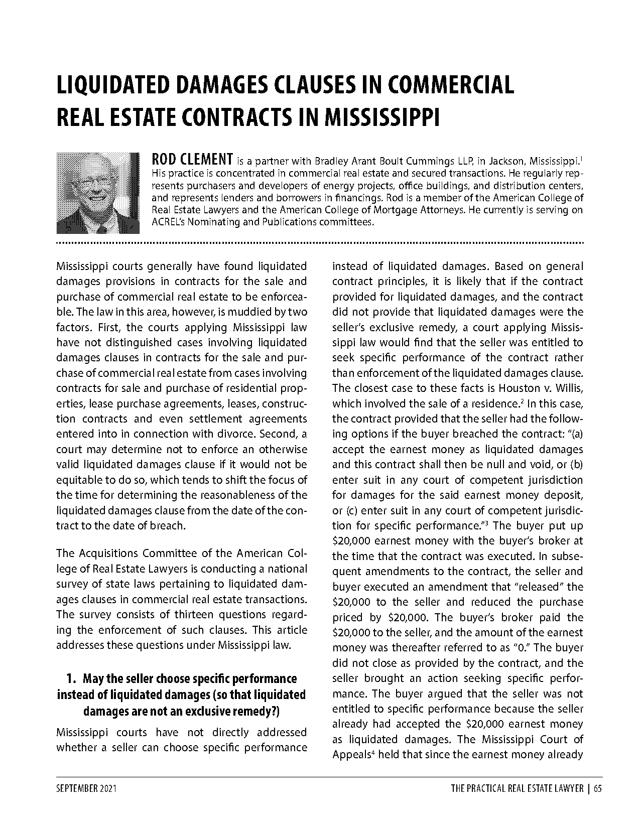 release for damages under real estate contract