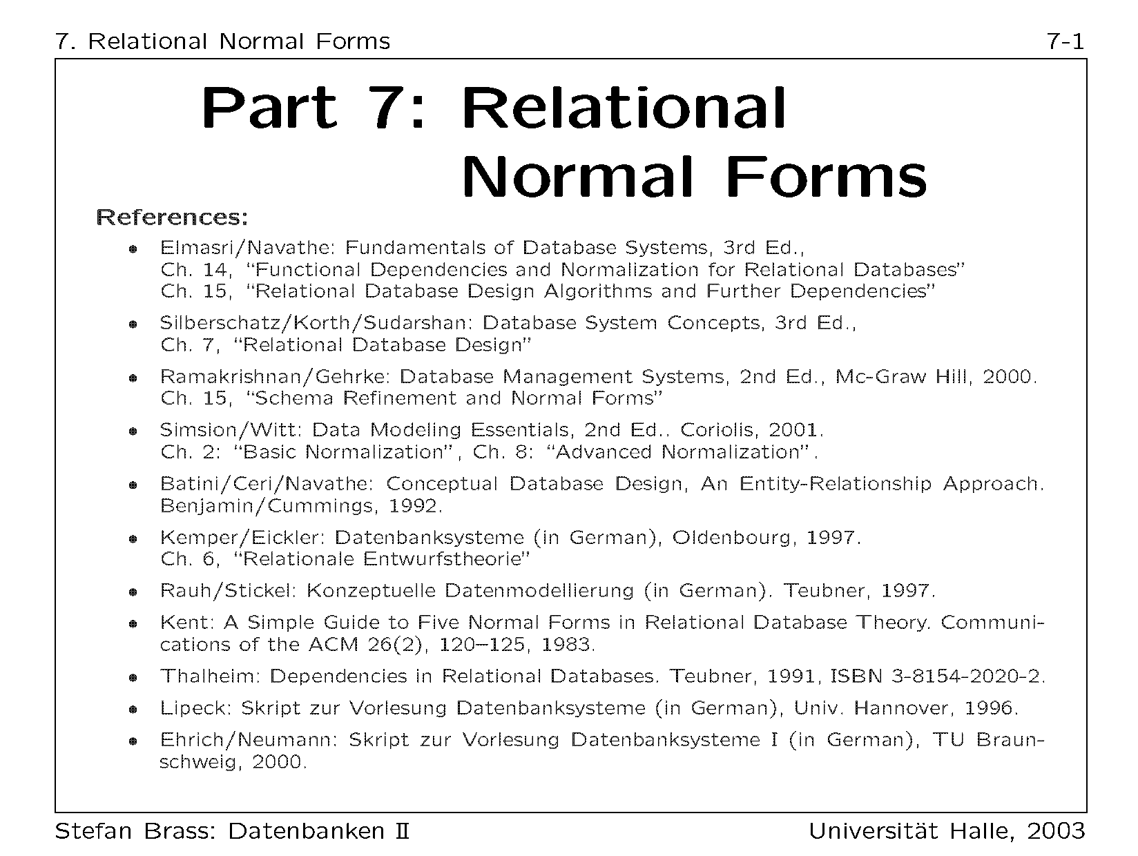 domain key normal form with examples