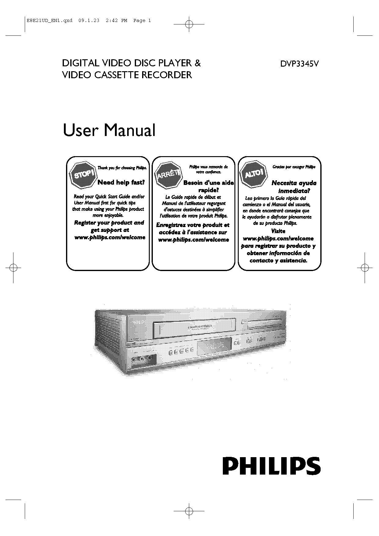 go video dvd vcr combo instruction manual