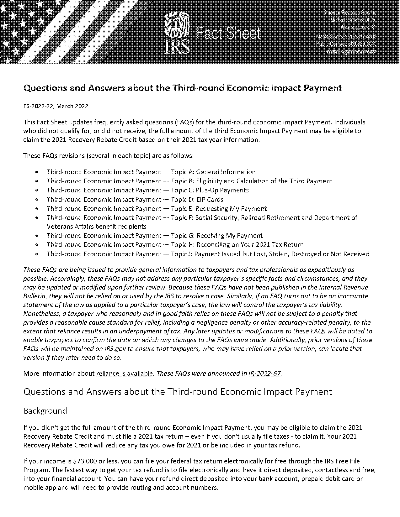 what is the deadline to receive the third stimulus check