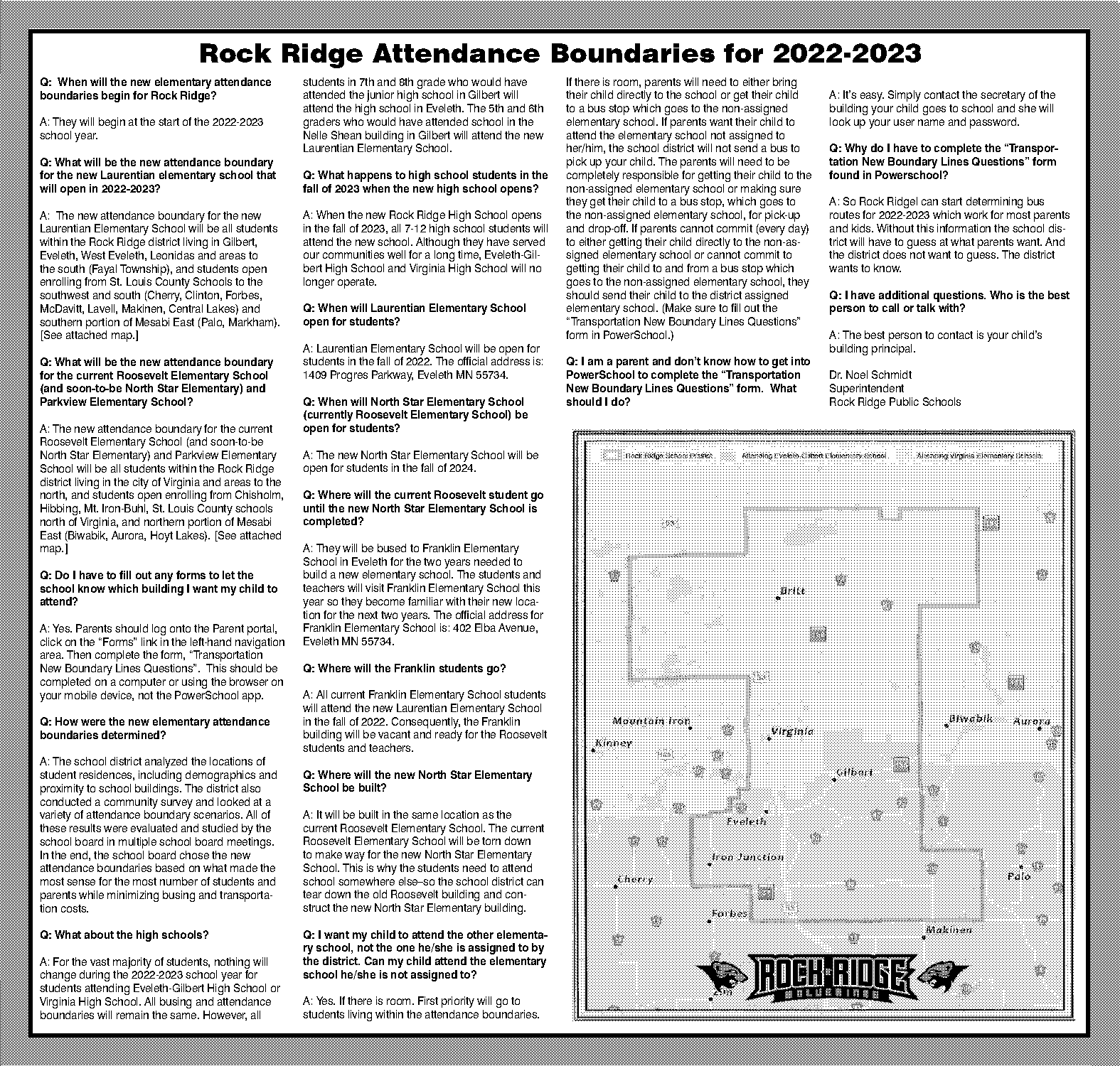 elementary school assign to gilbert map