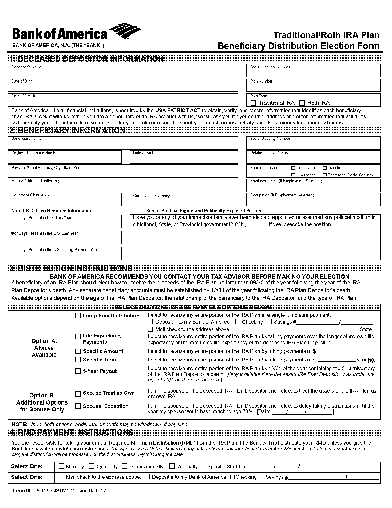 bank of america beneficiary form pdf