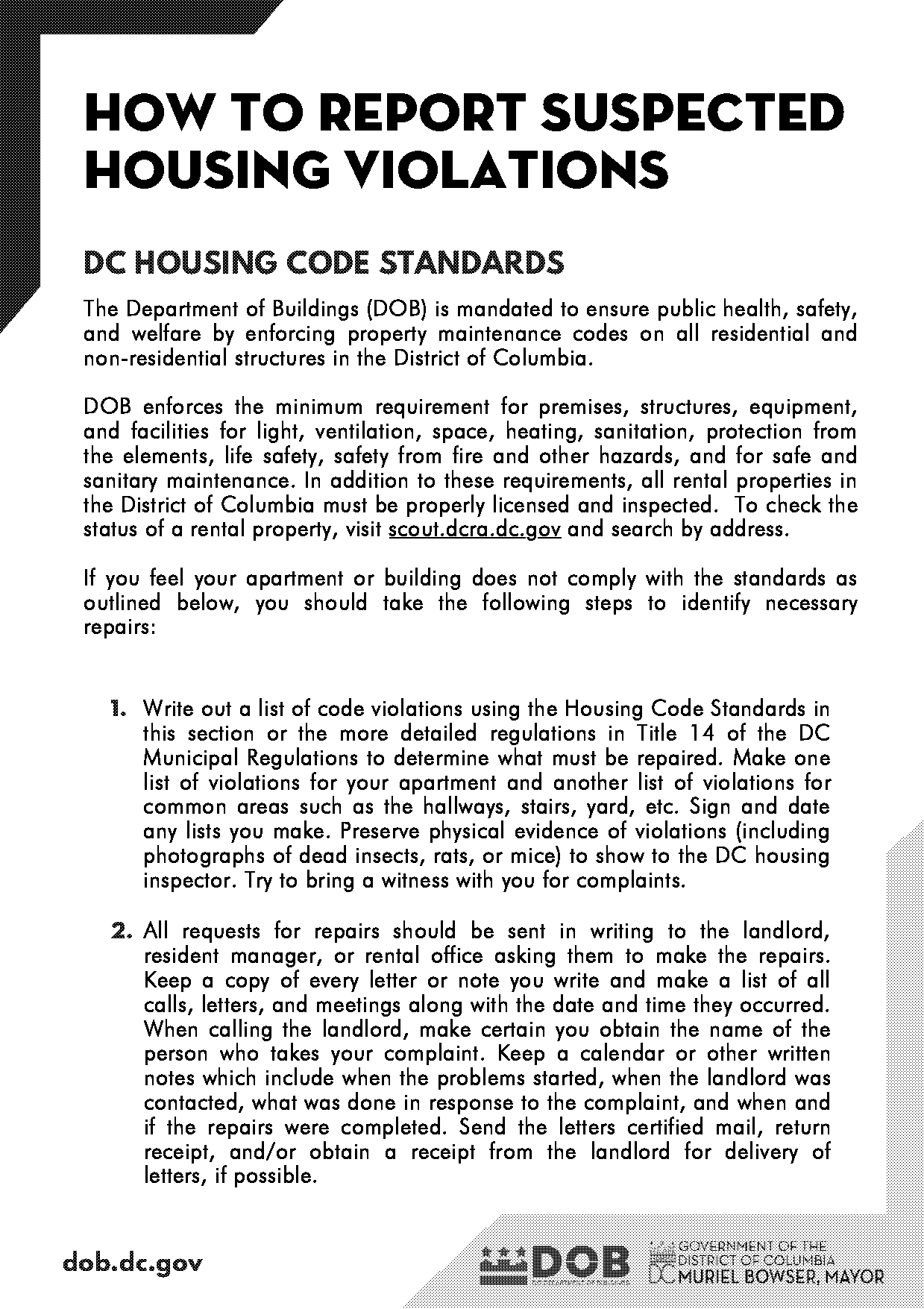 washington department of health complaint apartment