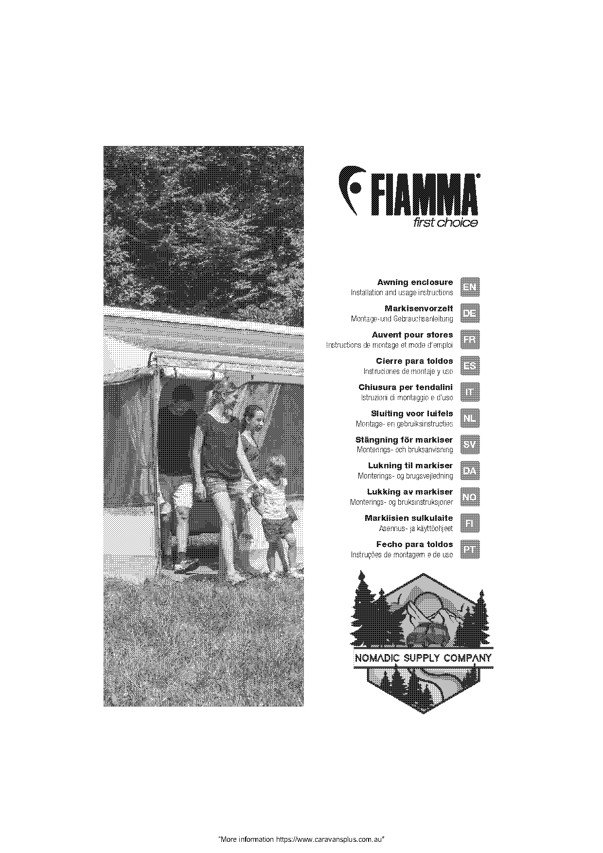 fiamma awning fitting instructions