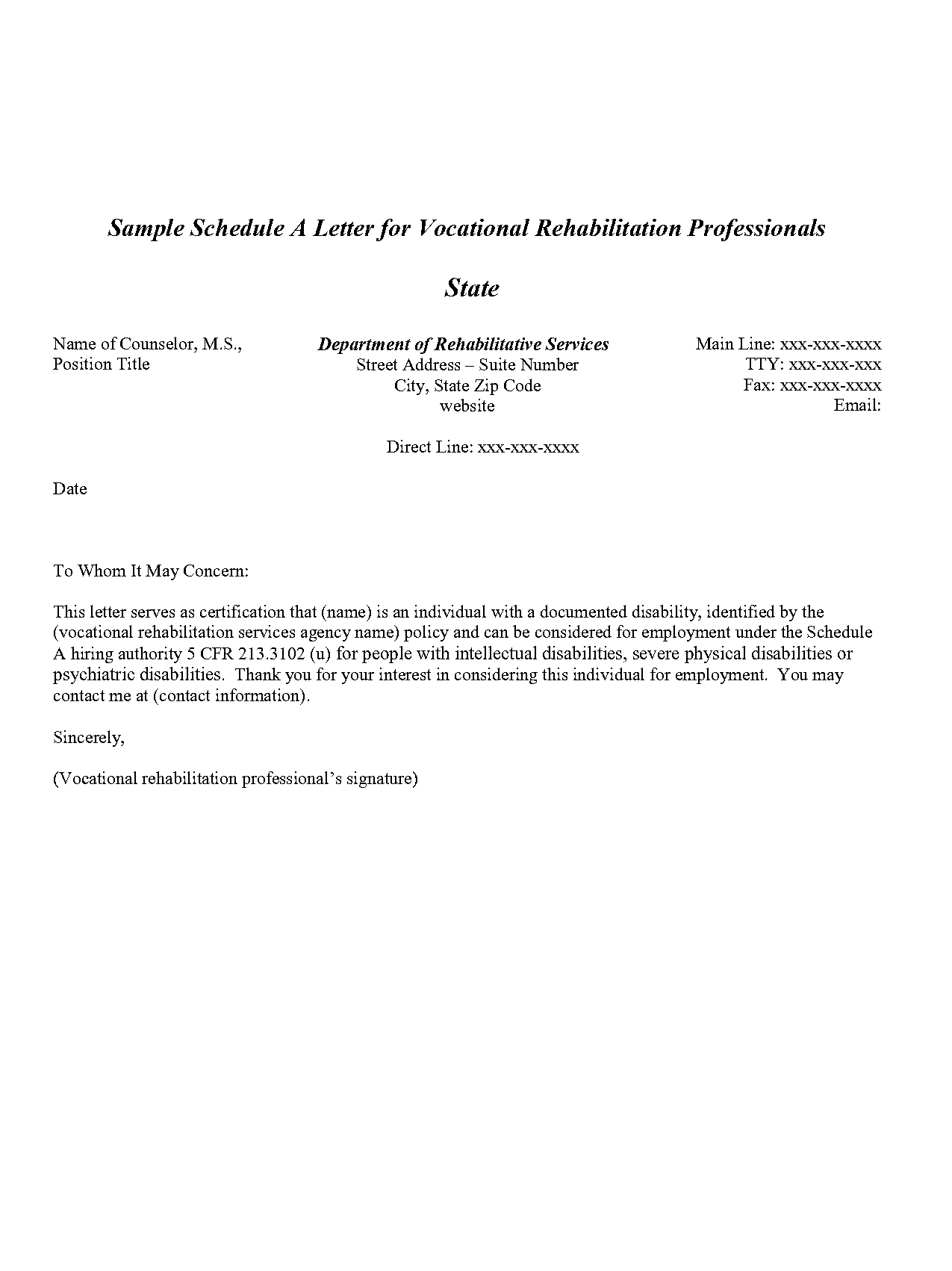 sample application letter for employment