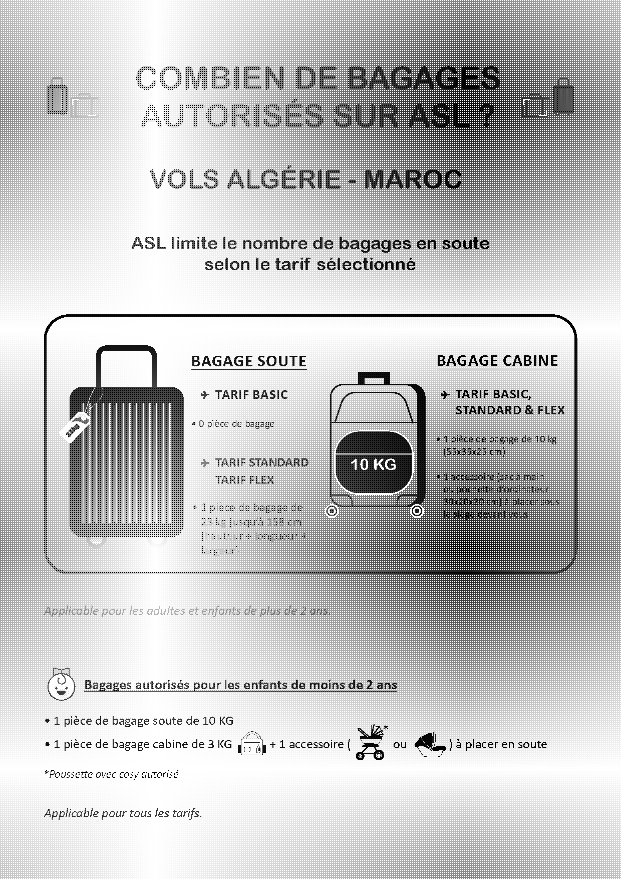 tarif basic sans bagage air france