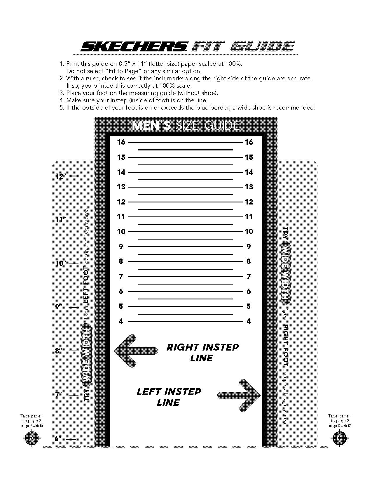 nike golf shoe size guide