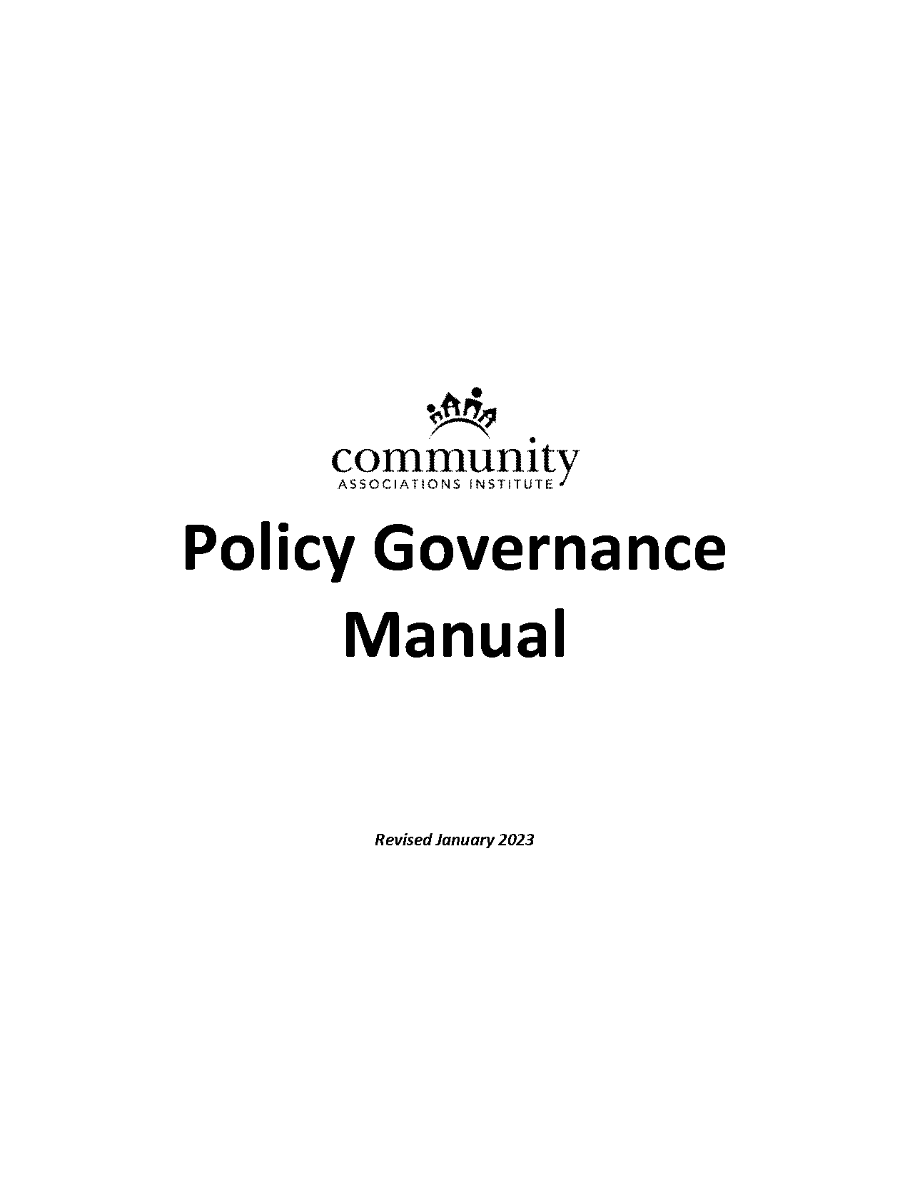 governance policy manual template