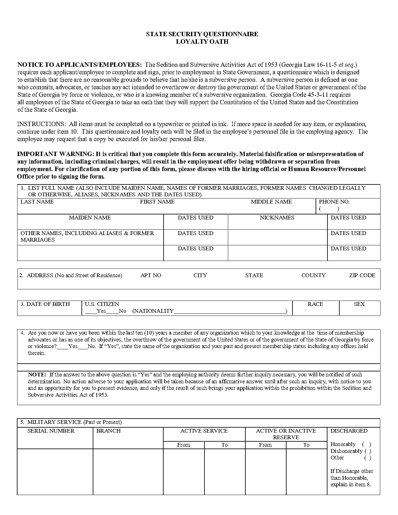 gwinnett county employment verification form