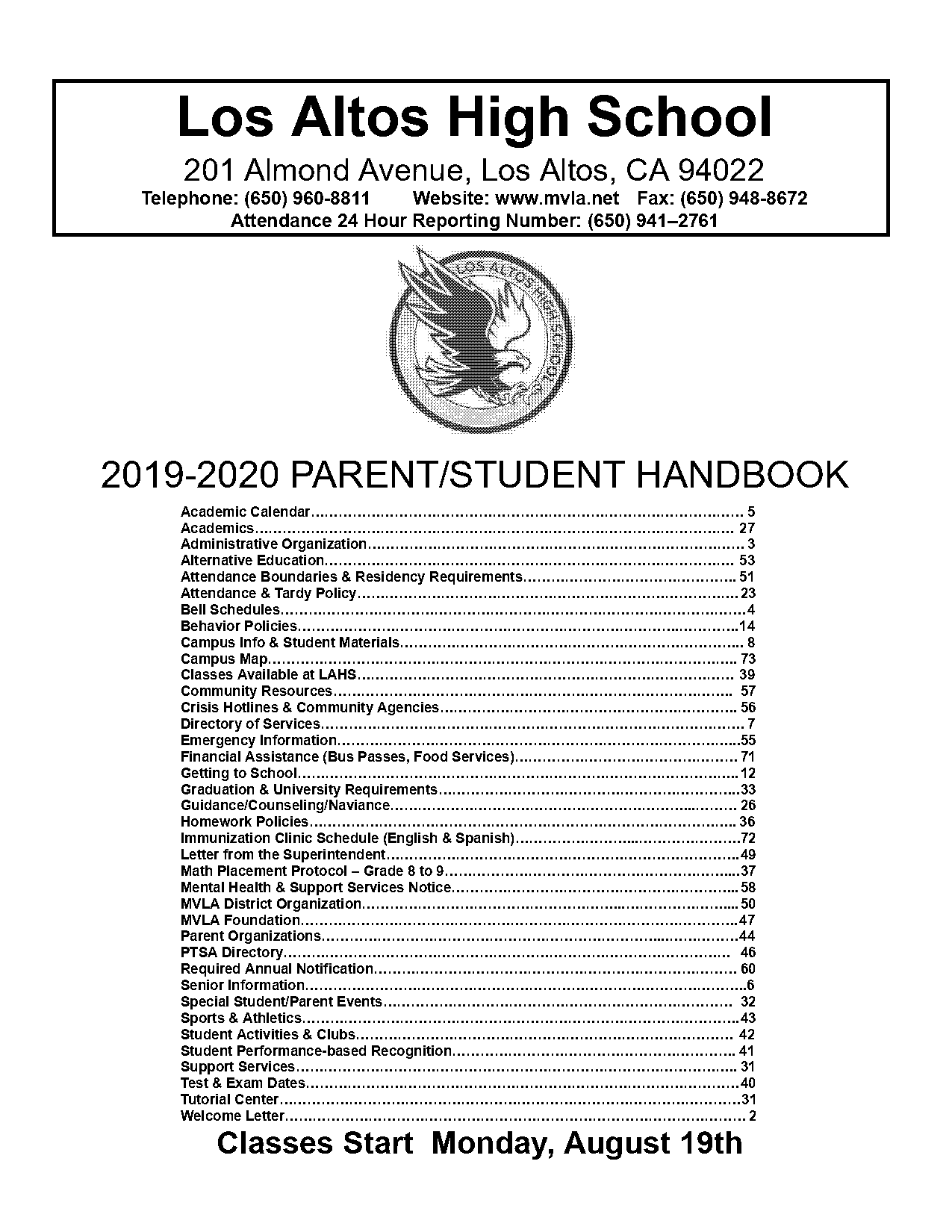 los altos high school transcript request