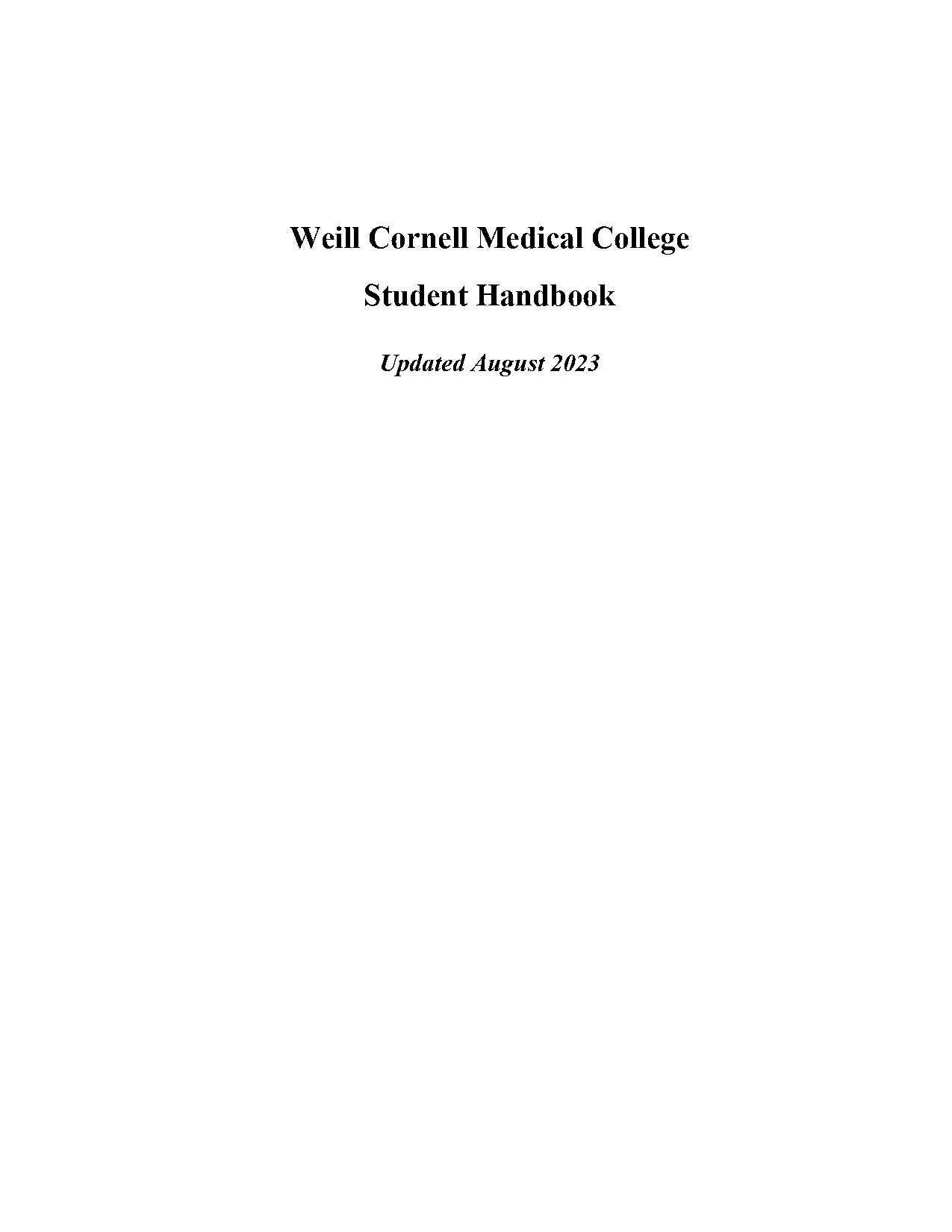 weill cornell medical graduate school application