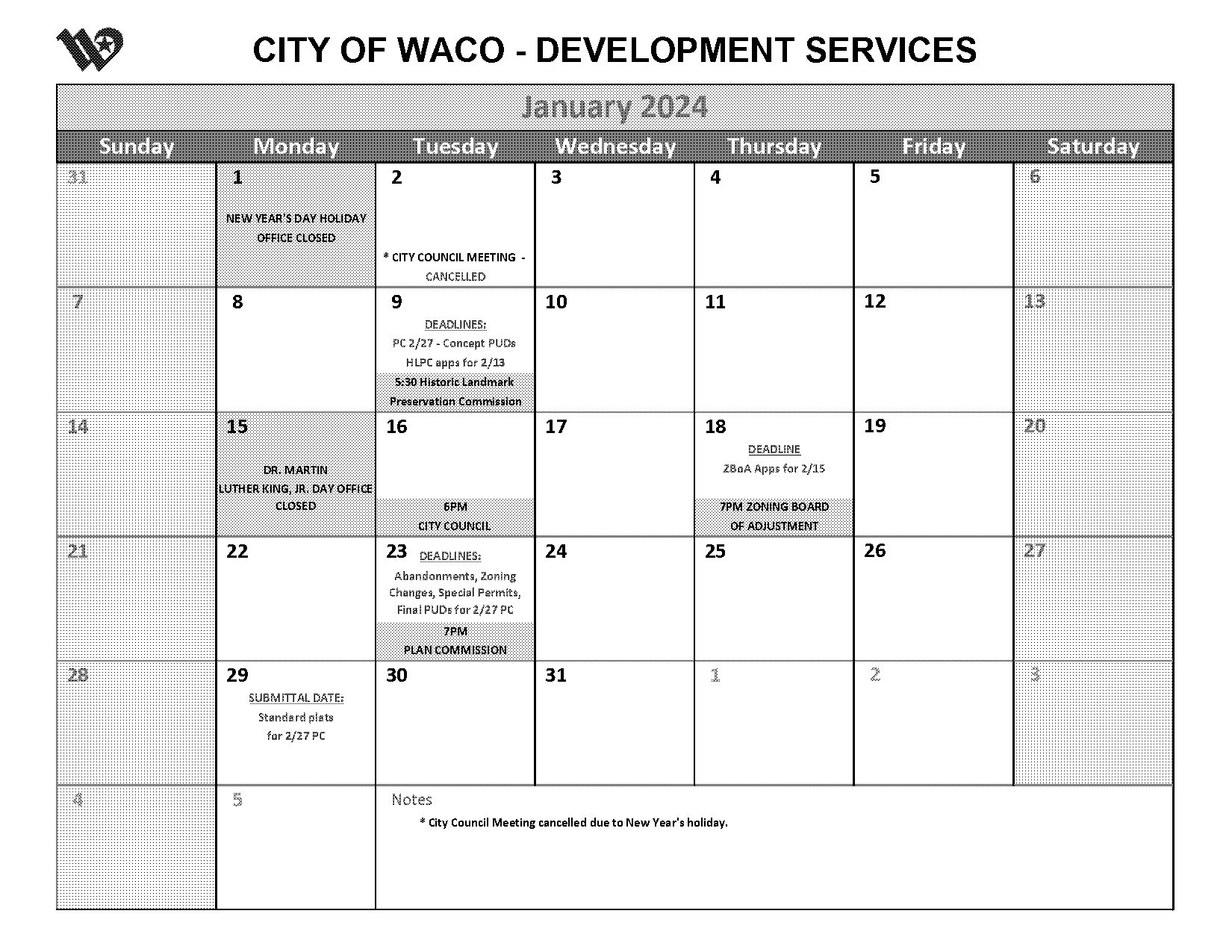 city of waco planning and development