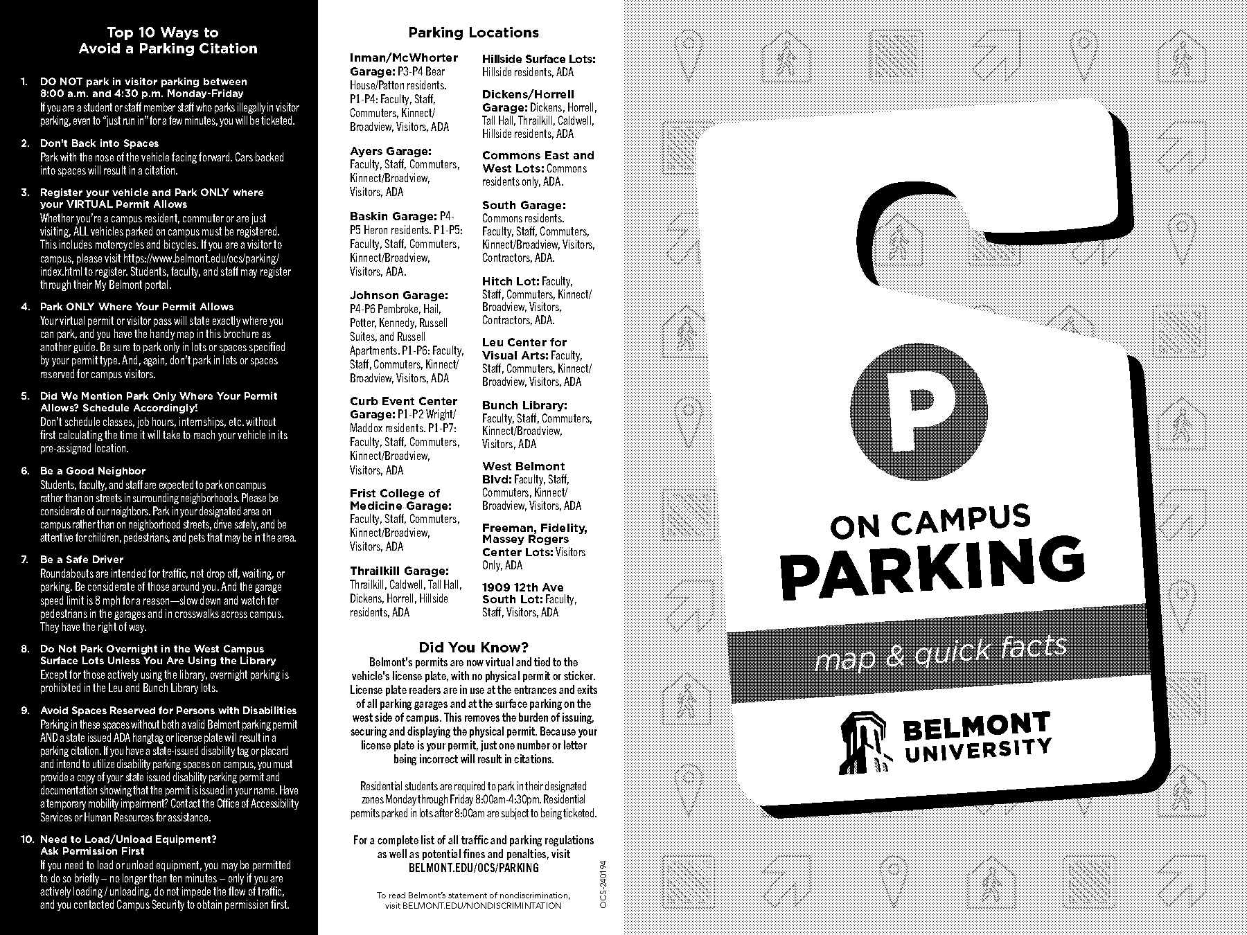 belmont pay parking tickets