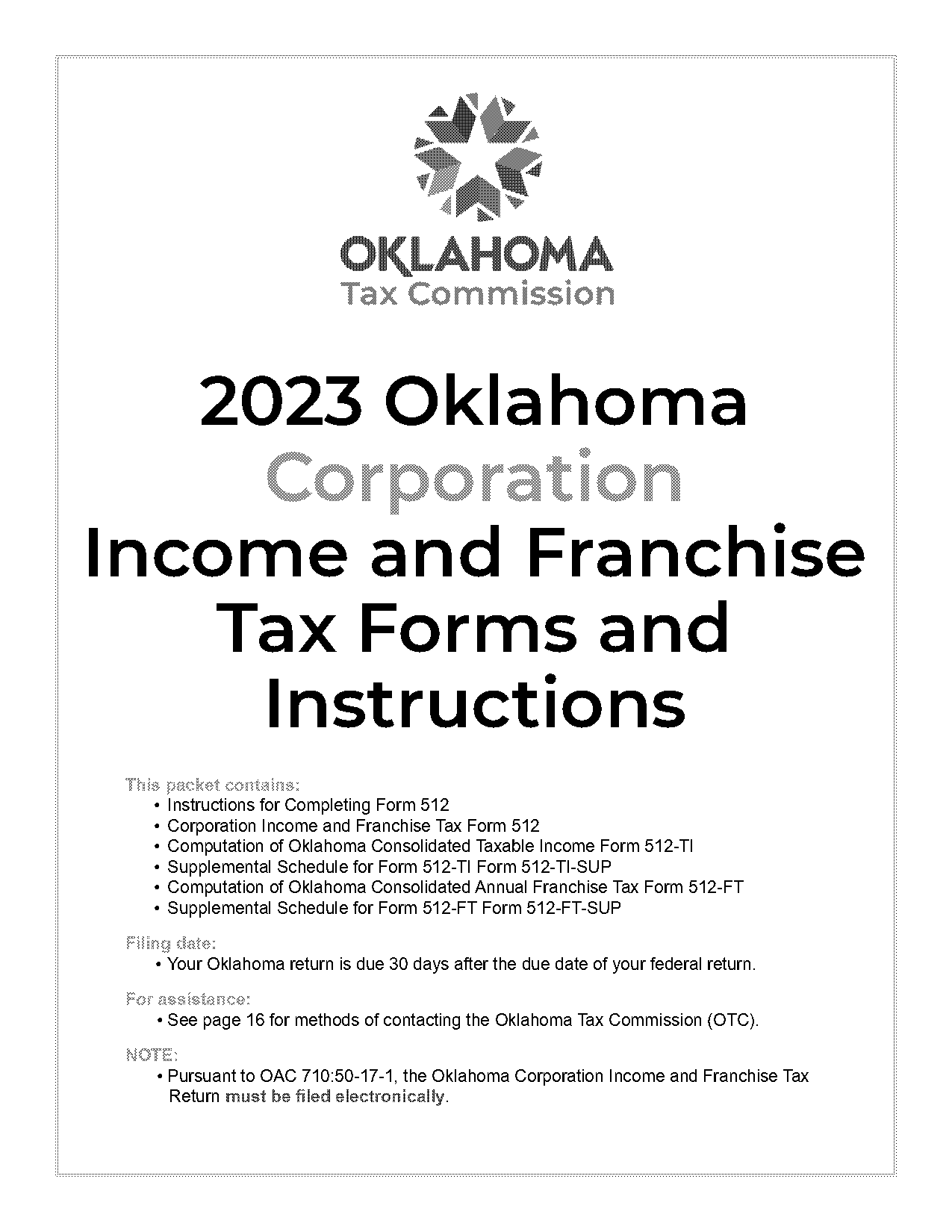 does oklahoma have a state tax form