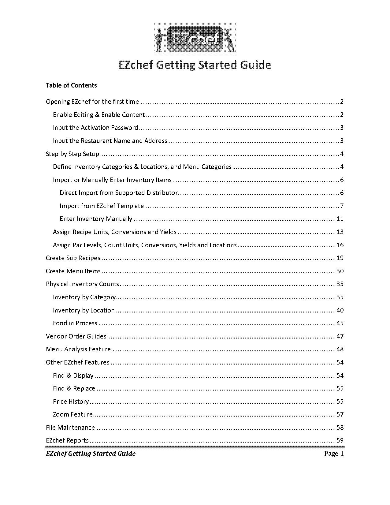 excel spreadsheet for recipe cost