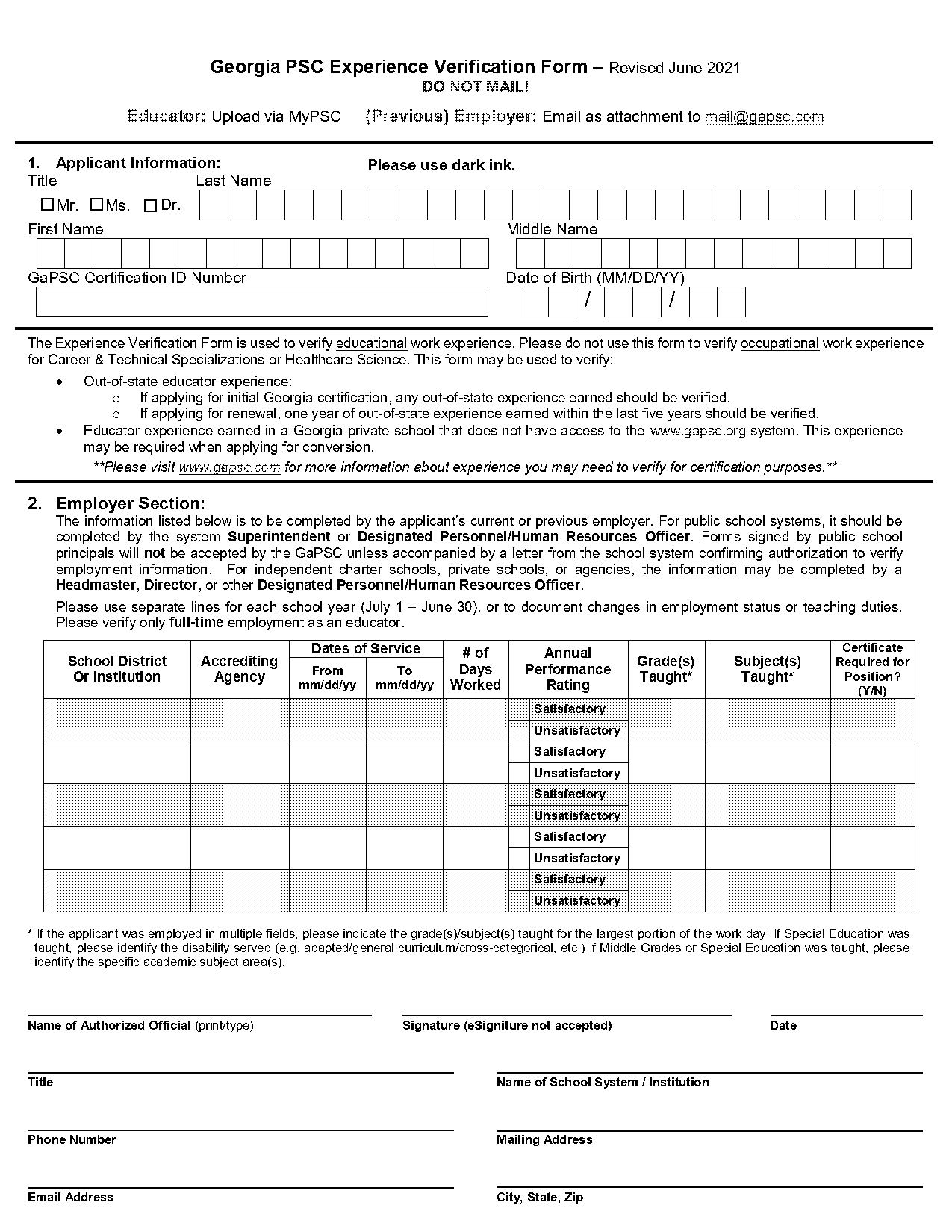 gwinnett county employment verification form