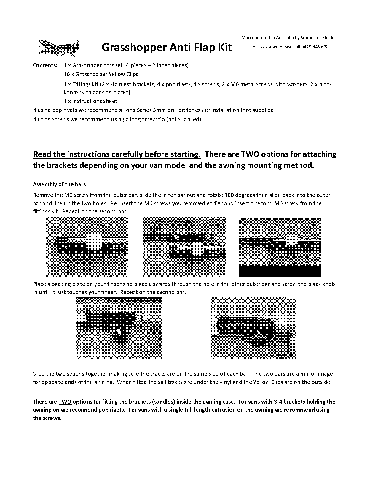 fiamma awning fitting instructions