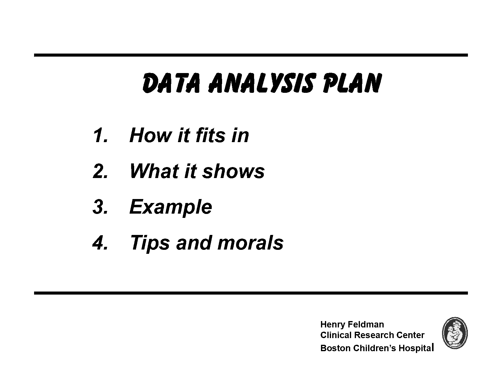 example of a analysis plan