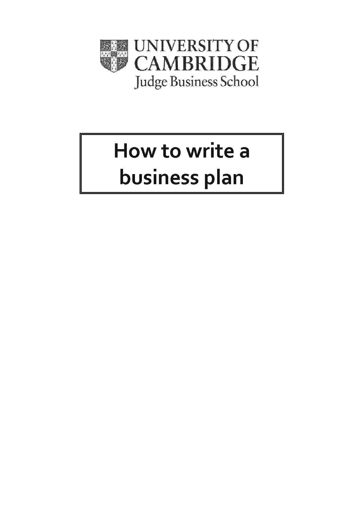 business write up proposal